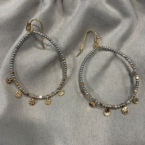 Excellent condition, gold/ silver drop earrings
